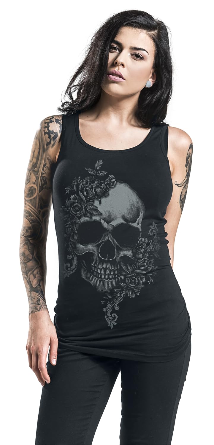black-premium-by-emp-totenkopf-top-schwarz-damen-m image 2
