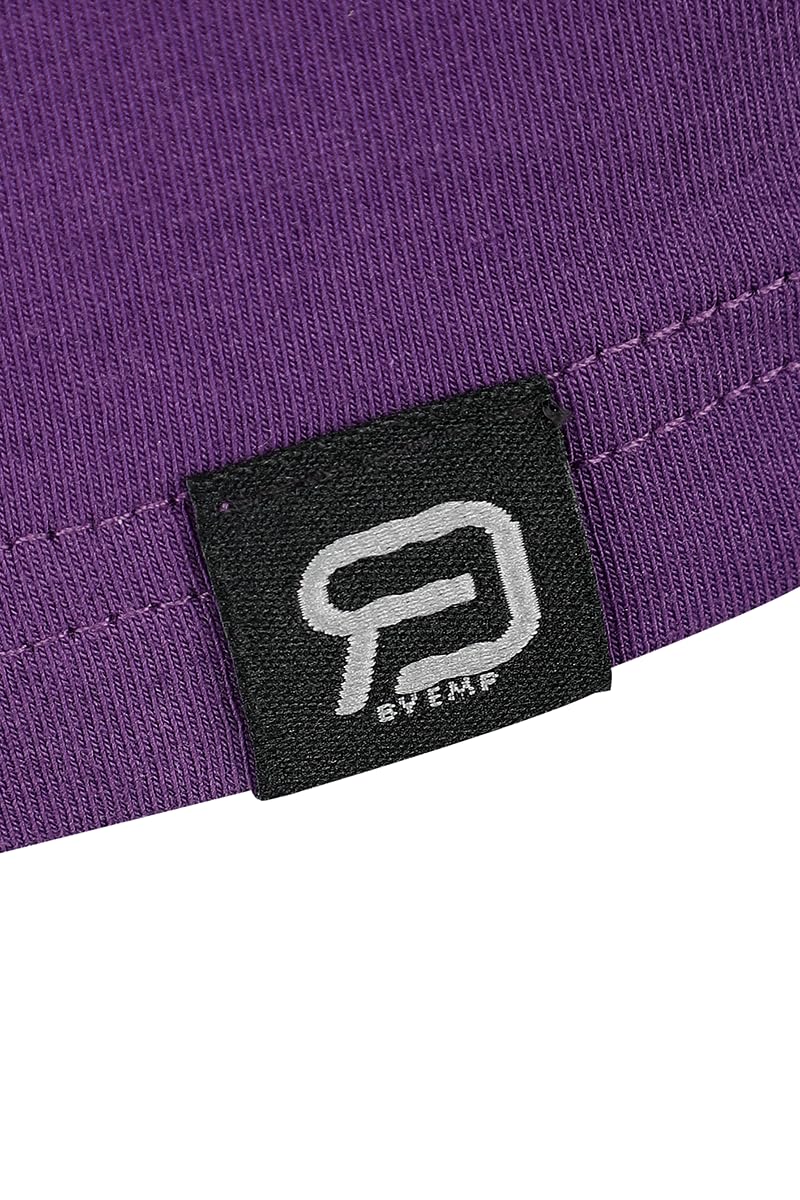 red-by-emp-damen-basic-t-shirt-schwarz-lila-v-ausschnitt image 6