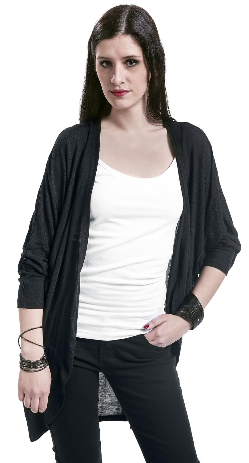 black-premium-by-emp-cardigan-damen-schwarz-lang-l image 4
