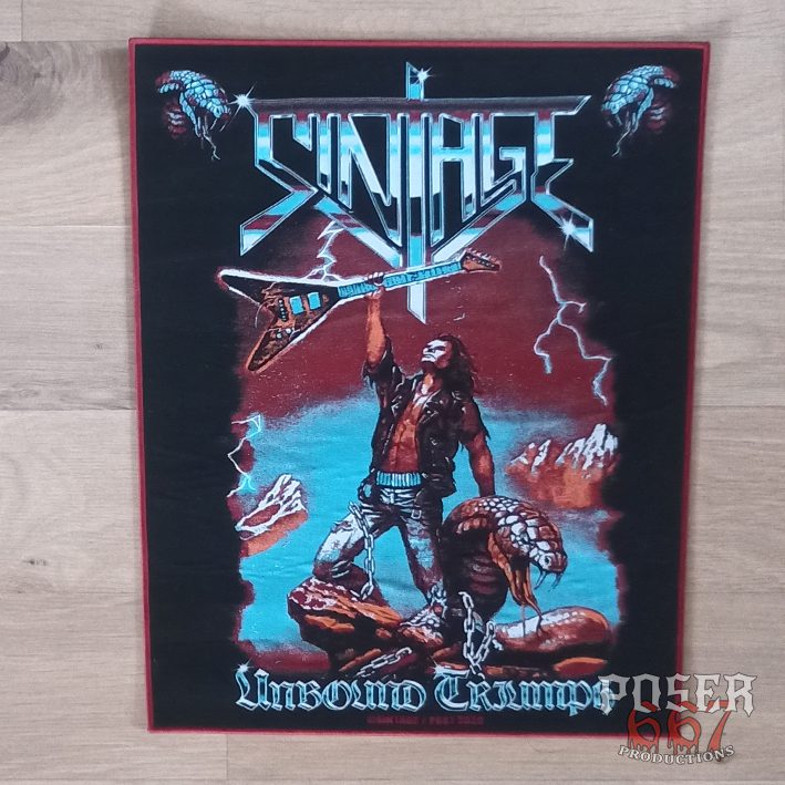 poser667-sintage-unbound-triumph-backpatch-36cm-schwarzer-rand image 1