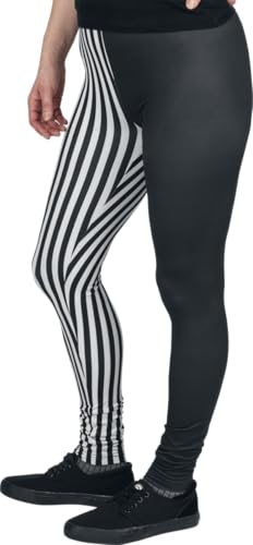 red-by-emp-hosen-damen-streifen-leggings-schwarz-wei-l image 7