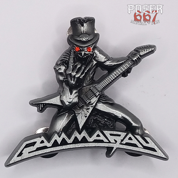 gamma-ray-alive-pin-anstecker-antiksilber-mit-sicherheitsverschluss image 3