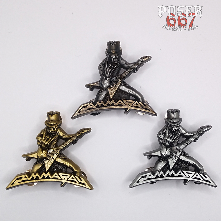 gamma-ray-alive-pin-anstecker-antiksilber-mit-sicherheitsverschluss image 4