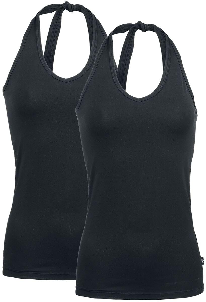 red-by-emp-damen-neckholder-tops-schwarz-2er-pack-gr-m image 1