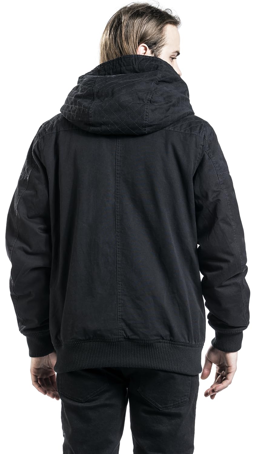 black-premium-winterjacke-herren-jacke-schwarz-streetwear image 7