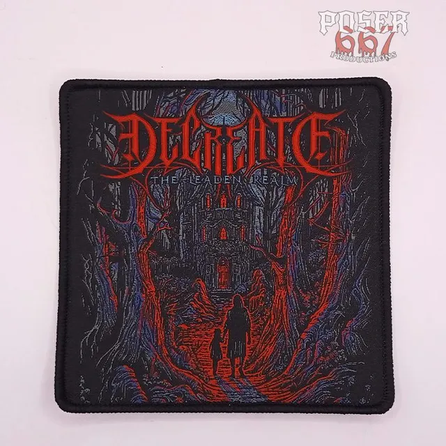 decreate-the-leaden-realm-patch-aufn-her-schwarzer-rand-10-cm image 1
