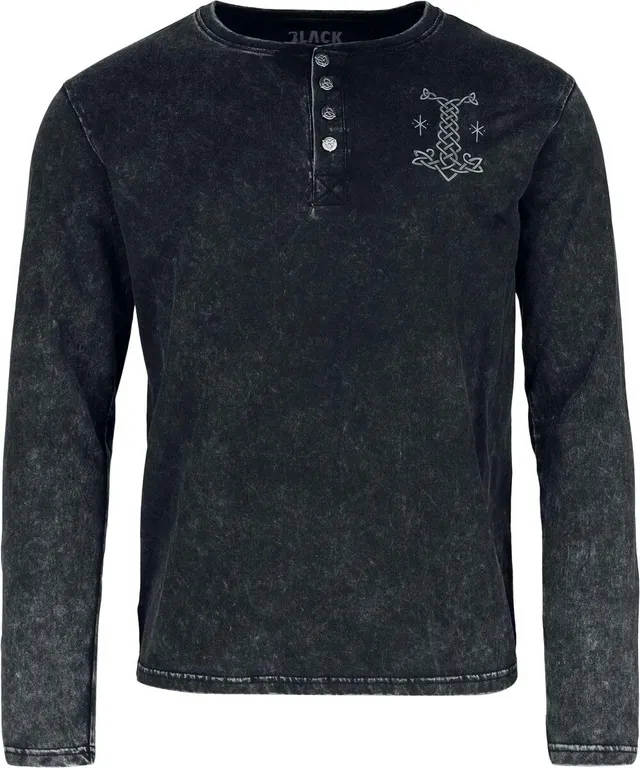 black-premium-by-emp-langarmshirt-schwarz-knopfleiste-xxl image 1