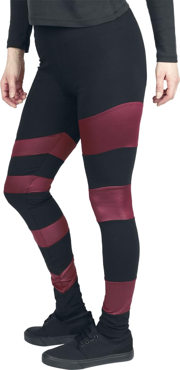 black-premium-leggings-schwarz-rot-damen-gr-e-l image 5
