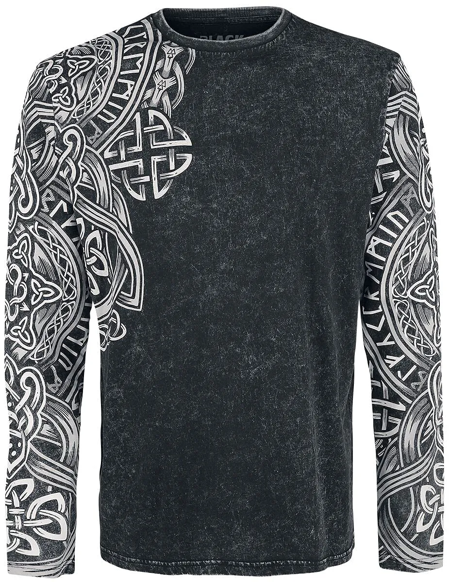 black-premium-by-emp-longsleeves-schwarzes-langarmshirt-l image 1