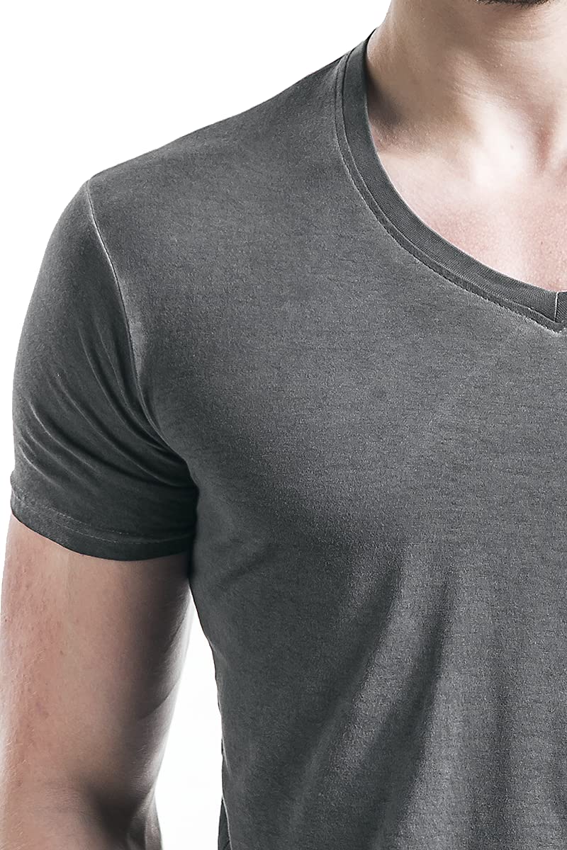 red-by-emp-basic-t-shirt-herren-dunkelgrau-waschung image 4