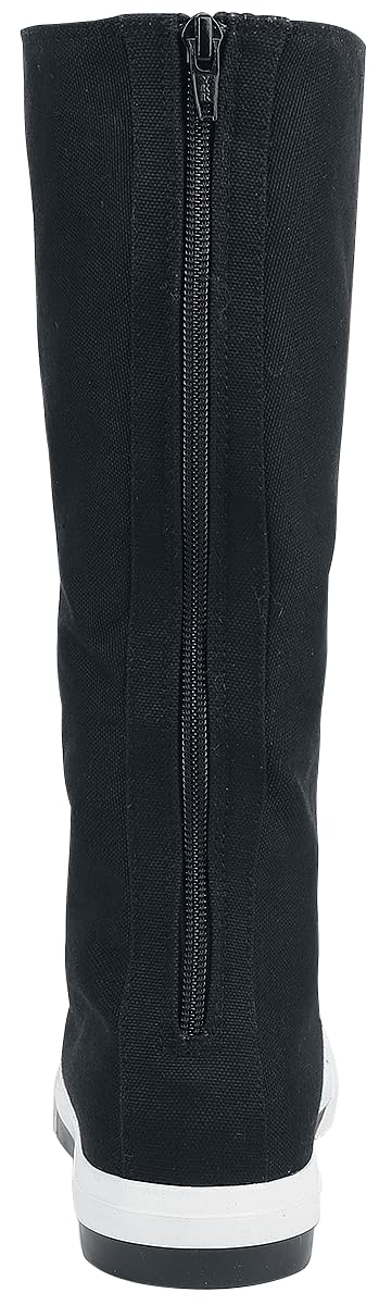 red-by-emp-schwarze-high-top-sneaker-damen-schwarz image 3