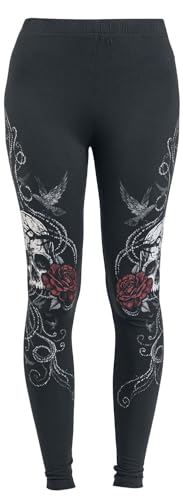 black-premium-by-emp-damen-leggings-schwarz-weiches-material image 7