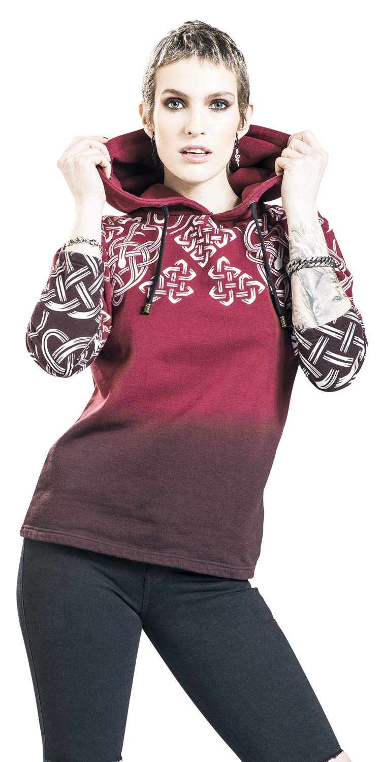 black-premium-kapuzenpullover-damen-rot-keltisch-m image 4