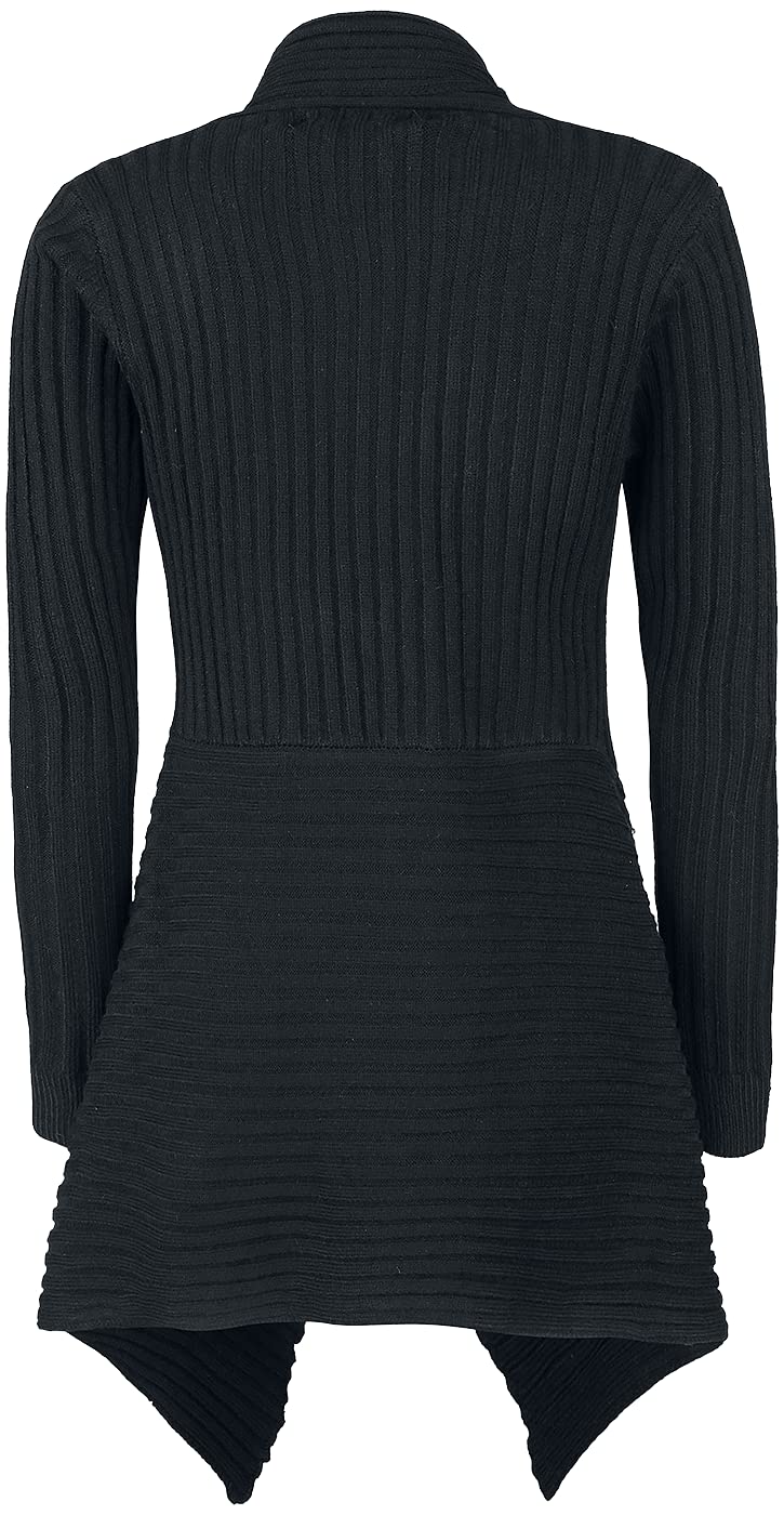 black-premium-by-emp-strick-cardigan-schwarz-m-schalkragen image 3