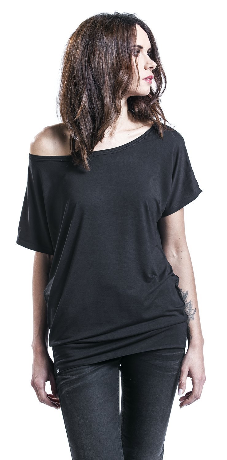 red-by-emp-t-shirt-damen-locker-schwarz-mit-breitem-bund image 5