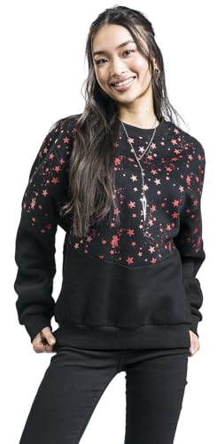 red-by-emp-sweatshirt-schwarz-sterne-damen-rockwear image 7
