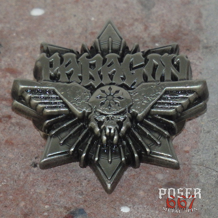 poser667-paragon-3d-metal-pin-antik-silber-mit-kupfer image 3