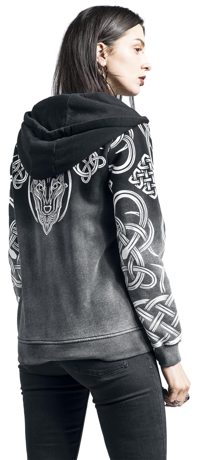 black-premium-by-emp-kapuzenjacke-grau-damen-xxl-keltenmuster image 7