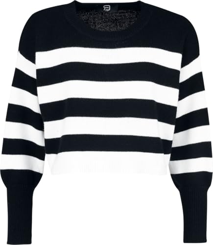 red-by-emp-pullover-strickpullover-schwarz-wei-damen-l image 6