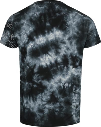black-premium-by-emp-batik-t-shirt-print-herren-blau-schwarz image 8