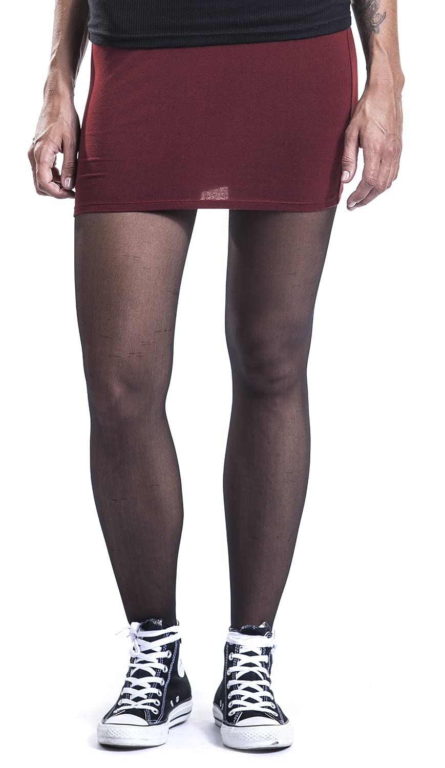 red-by-emp-rock-damen-xxl-kurz-schwarz-rot-doppelpack image 2