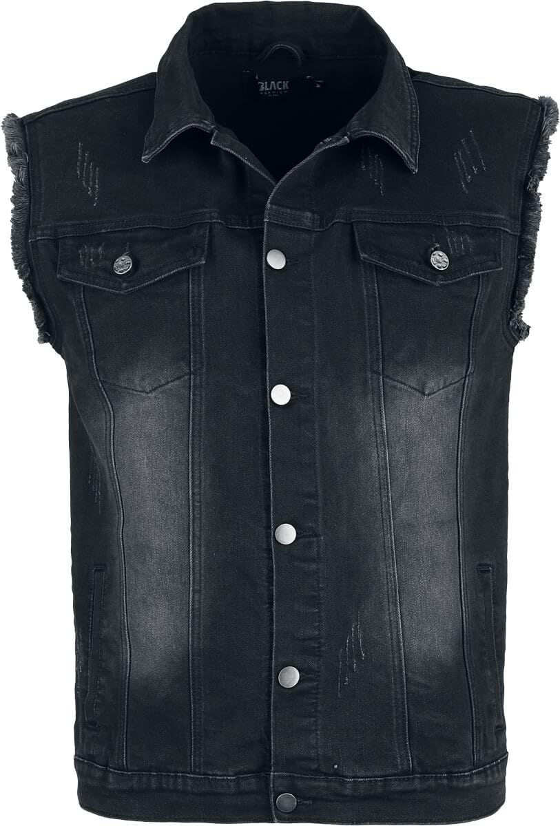 black-premium-by-emp-graue-jeans-weste-used-look-xxl image 1