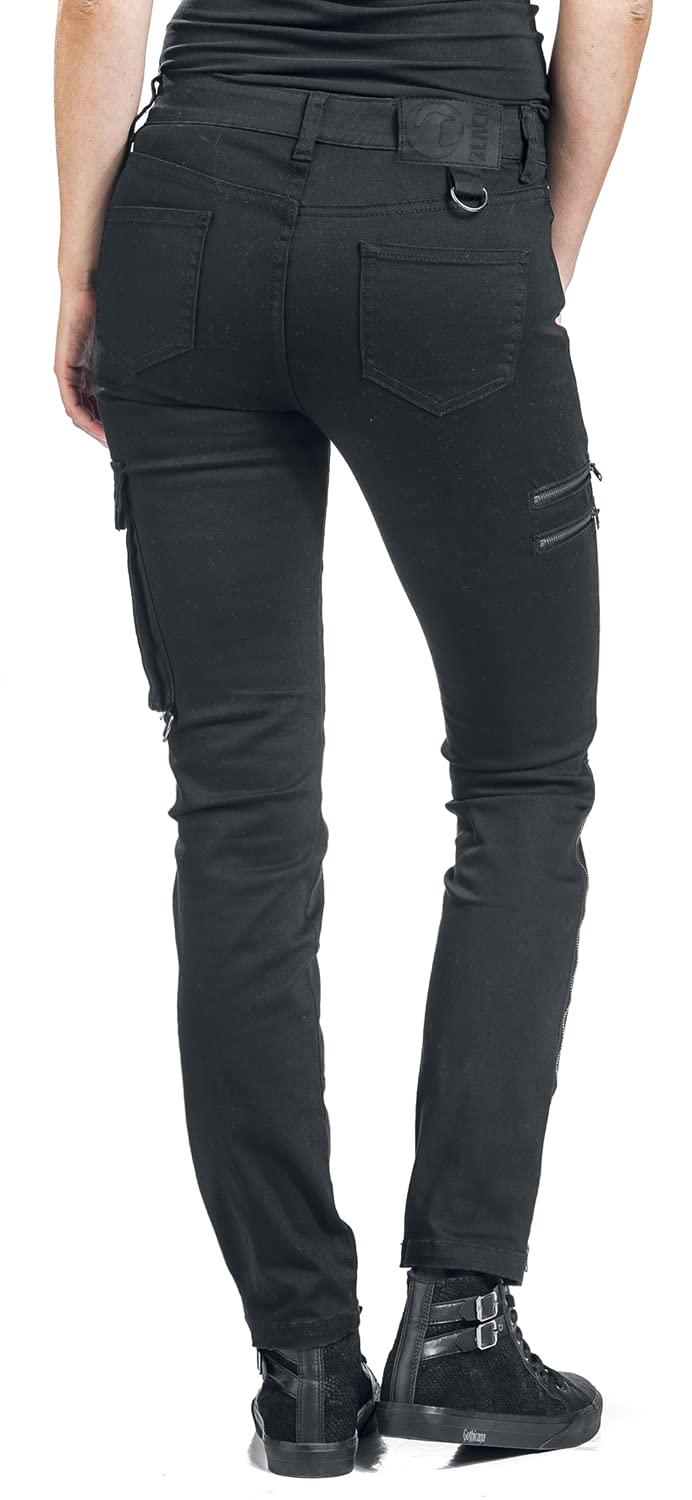 black-premium-by-emp-jeans-damen-schwarz-mit-rei-verschl-ssen-29w-30l image 7