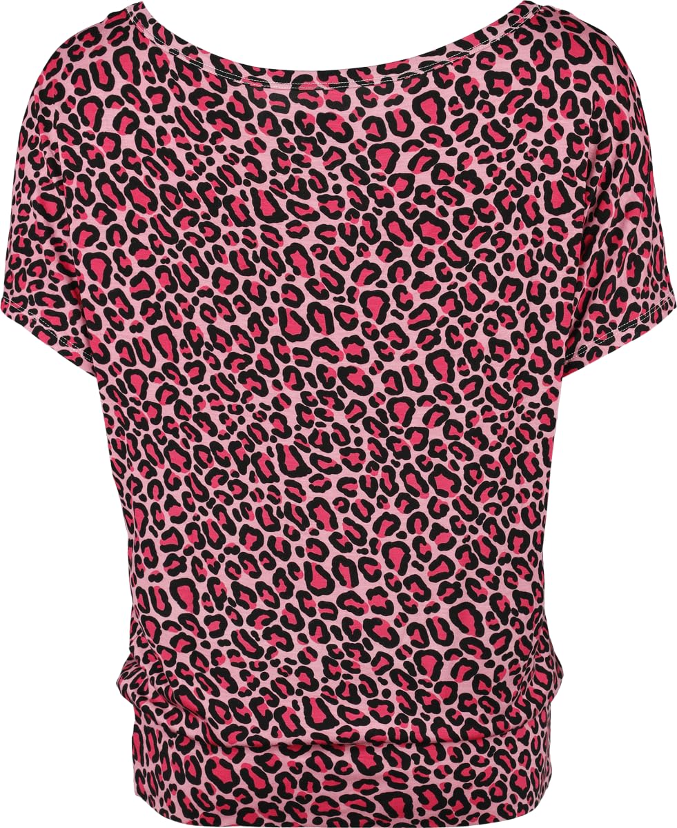 red-by-emp-t-shirts-t-shirt-damen-pink-leo-print image 3