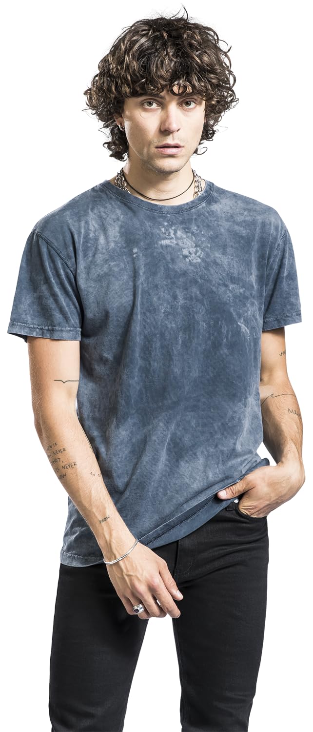 black-premium-by-emp-graues-batik-basic-t-shirt-herren image 4