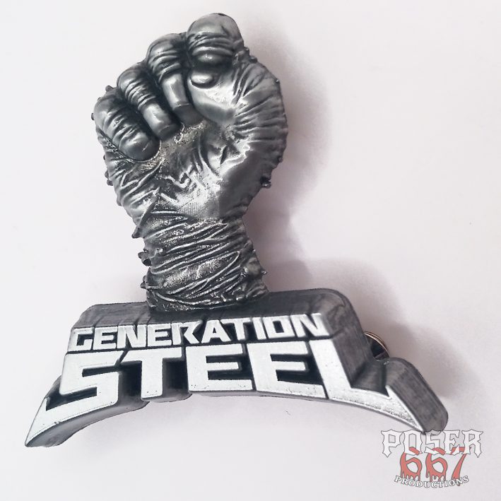poser667-generation-steel-steelers-fist-3d-pin-silber image 1