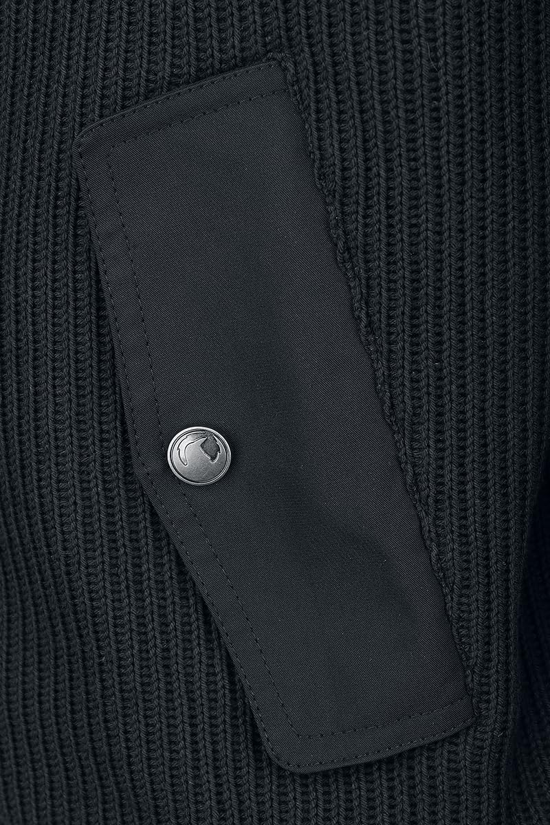 black-premium-by-emp-schwarze-bergangsjacke-strickoptik-herren image 5
