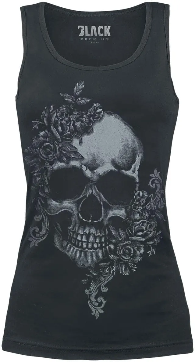 black-premium-by-emp-totenkopf-top-schwarz-damen-m image 1