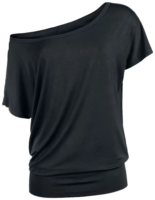 red-by-emp-t-shirt-damen-locker-schwarz-mit-breitem-bund image 1