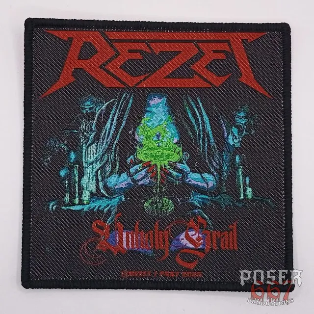 rezet-unholy-grail-patch-aufn-her-schwarz-9-5-cm-gewebt image 1