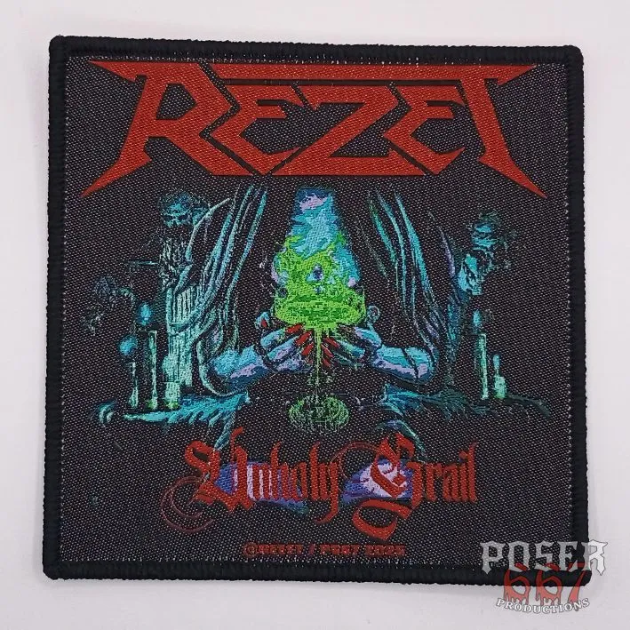 rezet-unholy-grail-patch-aufn-her-schwarz-9-5-cm-gewebt image 1