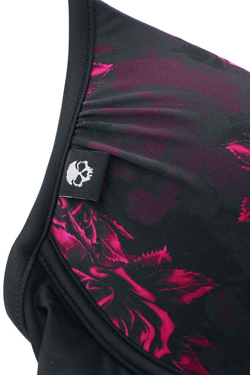 black-premium-bikinioberteil-damen-schwarz-totenkopf-s image 4