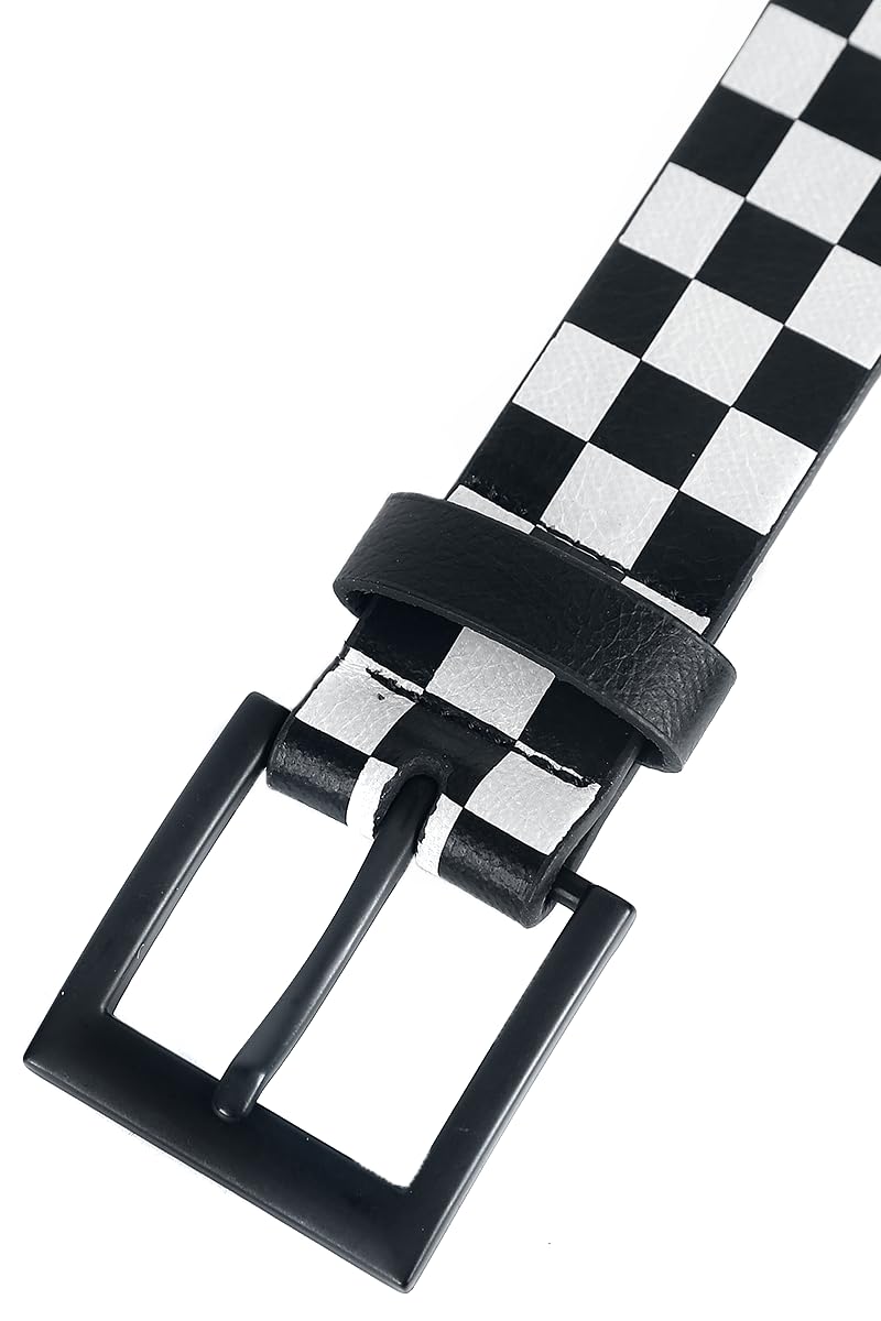 red-by-emp-g-rtel-schachbrett-schwarz-wei-unisex image 3