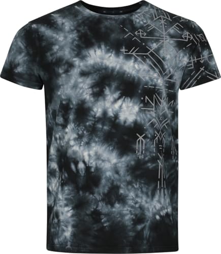 black-premium-by-emp-batik-t-shirt-print-herren-blau-schwarz image 6