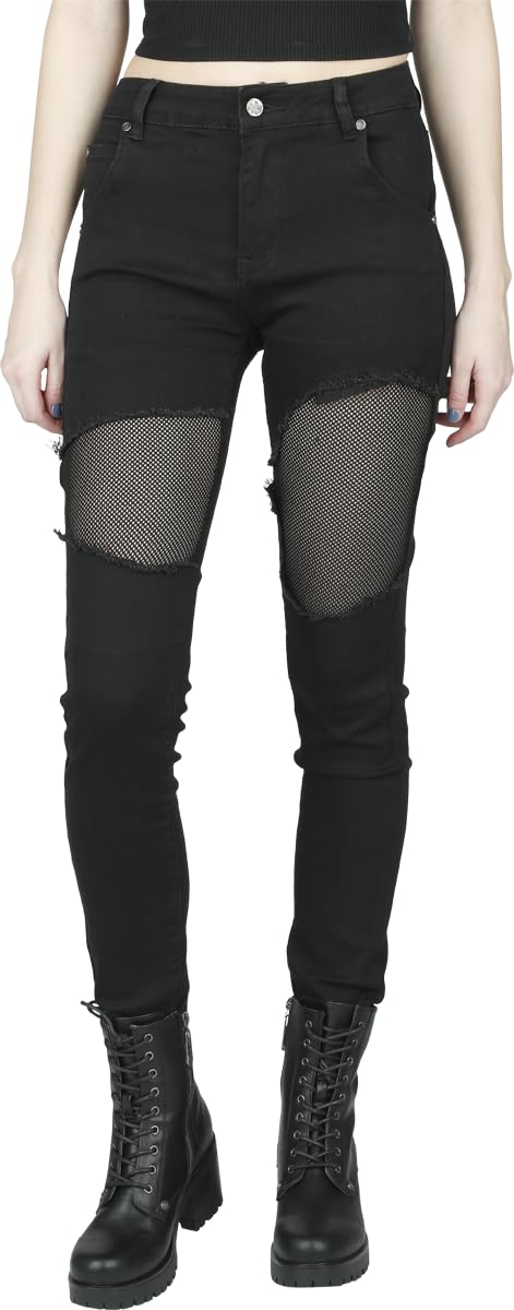 black-premium-by-emp-jeans-schwarz-damen-31w-30l-cut-outs image 6