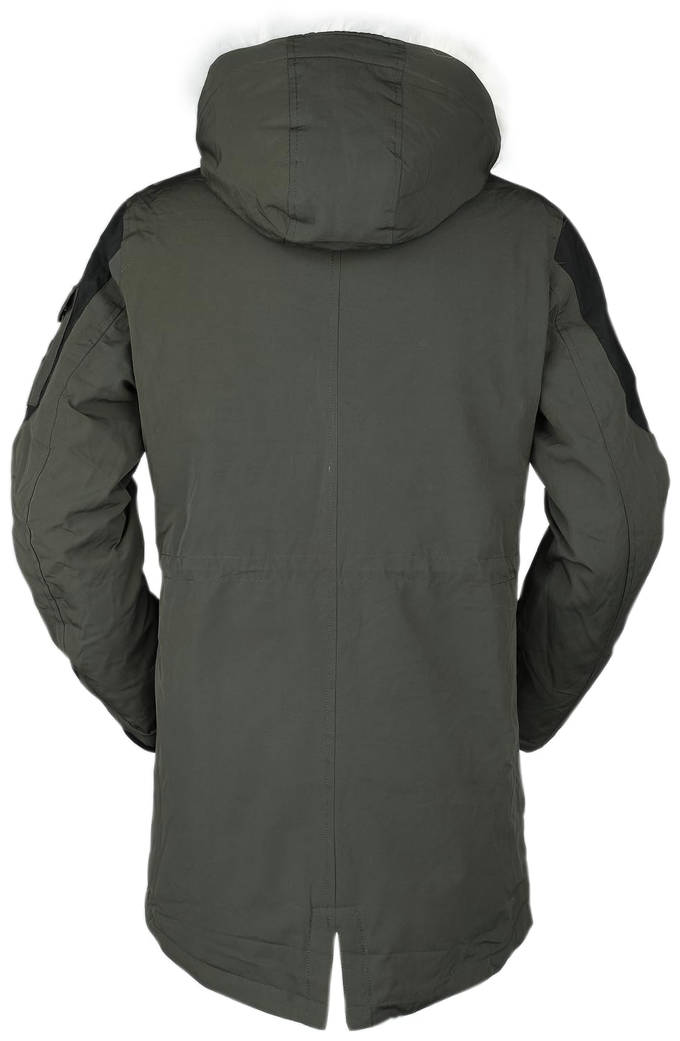 black-premium-by-emp-herren-winterjacke-oliv-kunstfellkragen image 4