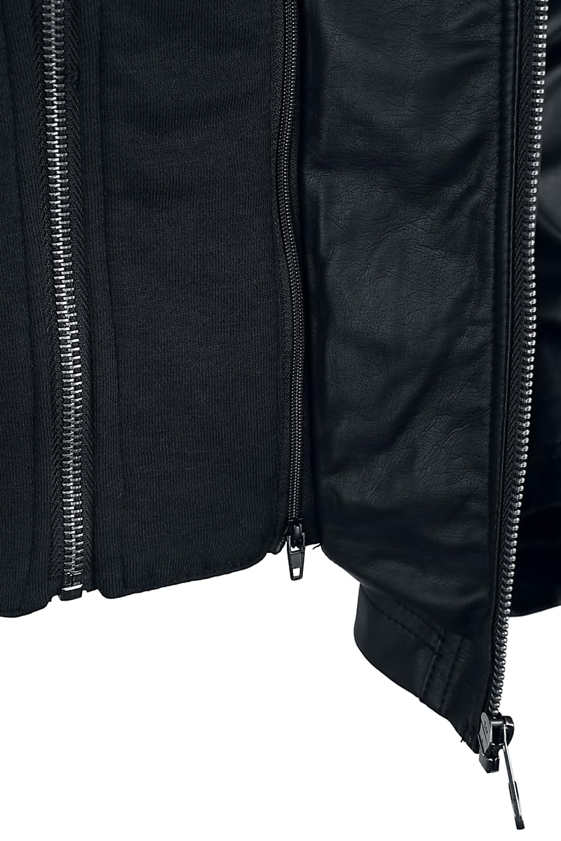 black-premium-by-emp-damen-kunstlederjacke-schwarz-3xl-biker image 6