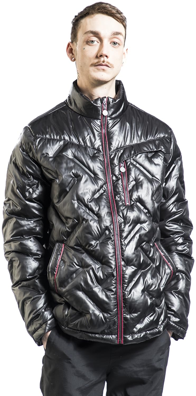 red-by-emp-bergangsjacke-herren-schwarz-stepp-optik image 5