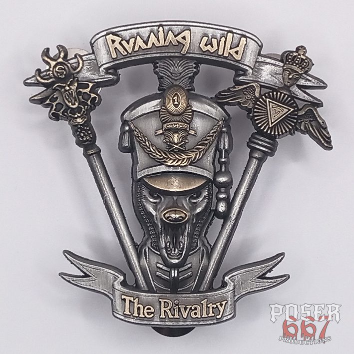 running-wild-the-rivalry-3d-pin-metallpin-antiksilber image 1