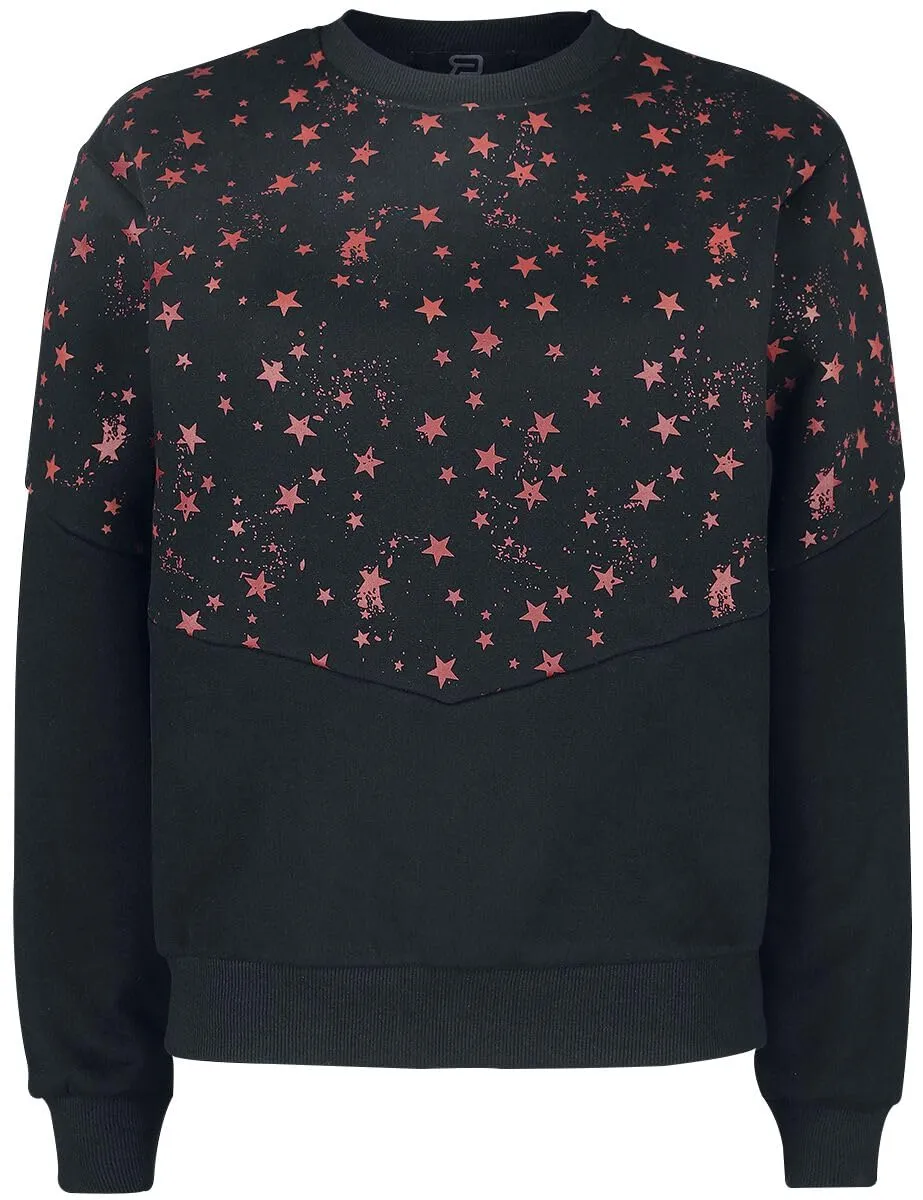 red-by-emp-sweatshirt-schwarz-sterne-damen-rockwear image 1