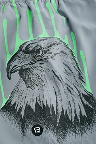 red-by-emp-badeshorts-herren-grau-adler-print image 8