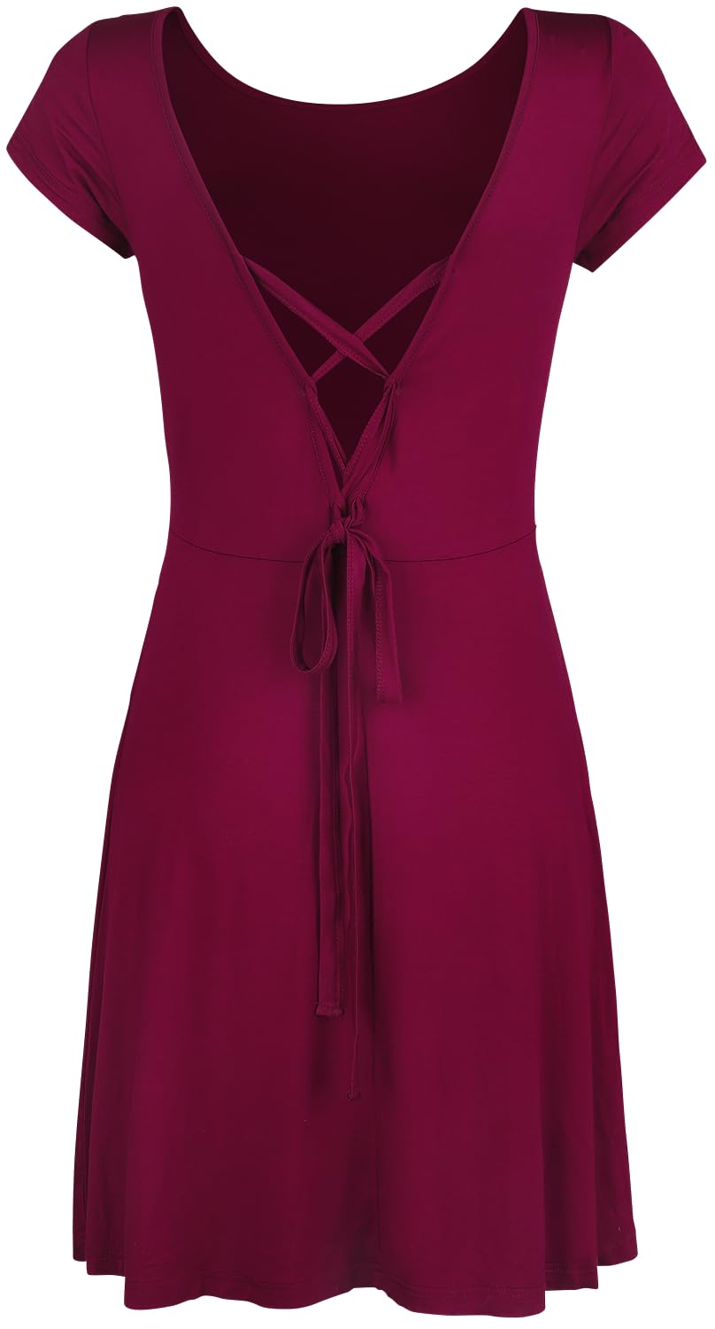 black-premium-by-emp-kleid-rot-schn-rung-r-ckenausschnitt image 3