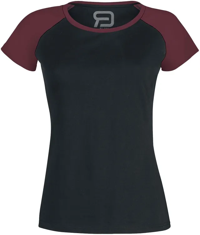 red-by-emp-t-shirt-damen-schwarz-rot-k-rpernah-gr-xl image 1
