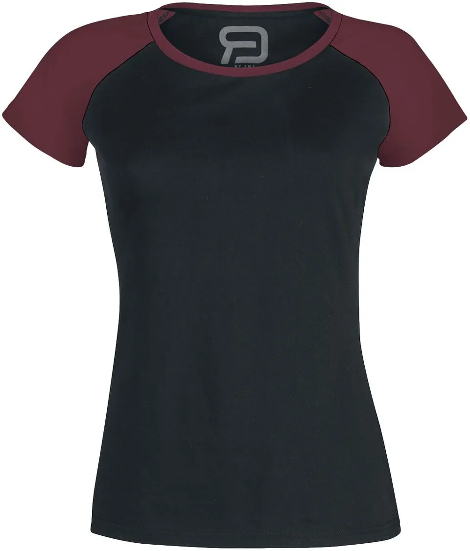 red-by-emp-t-shirt-damen-schwarz-rot-k-rpernah-gr-xl image 1