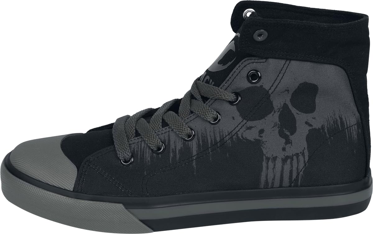 black-premium-by-emp-high-sneaker-schwarz-skull-print-gr-38 image 4