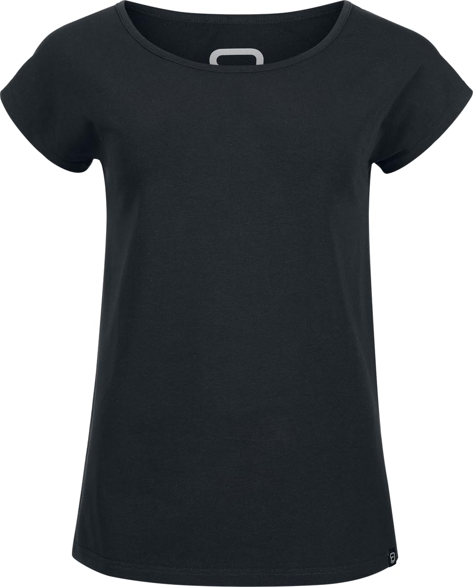 red-by-emp-damen-basic-t-shirt-schwarz-blau image 3